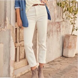 NWT‎ DRIFTWOOD High Rise STELLA Classic Straight Jeans in White